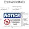Signmission Authorized Personnel Only OSHA Notice Sign, Vinyl Decal, 7in W x 5in L, 2PK OS-2PACK-NS-D-57-L-15276 - alternate 2